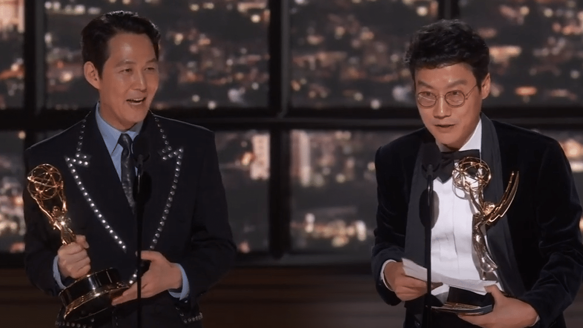 You are currently viewing อีจองแจ และ ฮวังดงฮยอก ผู้กำกับ Squid Game สร้างประวัติศาสตร์ชนะรางวัลใหญ่ใน Emmy Awards 2022
